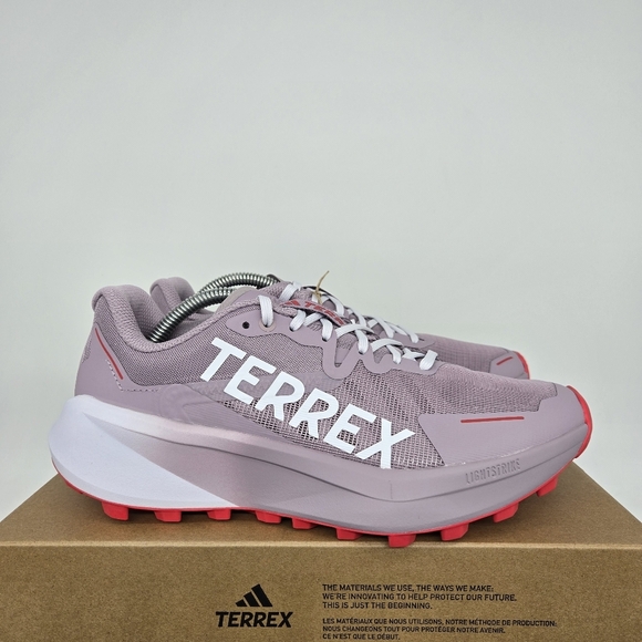 New adidas Terrex Agravic 3 'Preloved Fig' Women's Trail Running Shoes Size 8 - Picture 3 of 8
